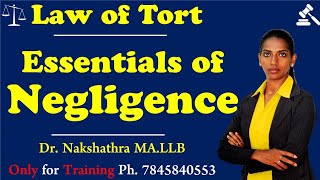 கவனமின்மைஅலட்சியம்Negligence Essentials of Negligence Law of Tort  Tamil I DrACNakshathra [upl. by Noni]