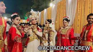 RADHA KRISHNA THEME ENTRY amp VARMALA  DIYA BATI ENTRY weddingevent entry radhakrishna theme [upl. by Cogn]