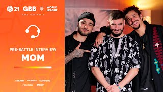 MOM 🇦🇹  GRAND BEATBOX BATTLE 2021 WORLD LEAGUE  PreBattle Interview [upl. by Jessen]