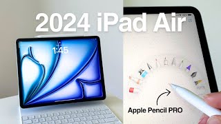 NEW iPad Air 2024 Unboxing amp Review [upl. by Sokem]