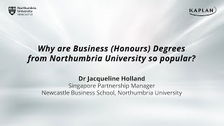 Why are Business Honours Degrees from Northumbria University so popular [upl. by Ankney]