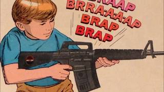 COMIC MAN PRODUCTIONS MATTEL M 16 MARAUDER BRAP GUN DC SWING WITH SCOOTER COMIC BOOK AD 1967 [upl. by Reid]