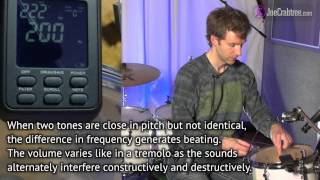 Drum Tuning with tunebot  joecrabtree [upl. by Neslund]