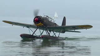 Arado Ar 196 beautiful flight at Bodensee 2023 [upl. by Essyle148]