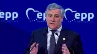 EPP Malta Congress  Antonio Tajani President of the European Parliament [upl. by Duomham]