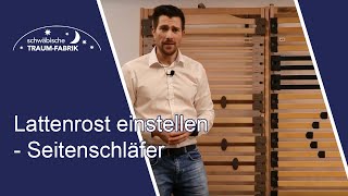 Lattenrost richtig einstellen  Tipps für Seitenschläfer [upl. by Imogene760]