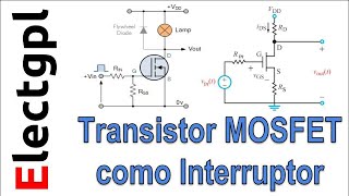 Transistor MOSFET como interruptor  Corte y Saturación [upl. by Nat]