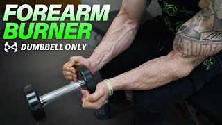 Dumbbell Forearm Workout At Home to Get Ripped [upl. by Llatsyrk920]