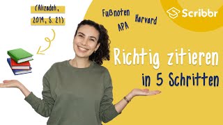 Richtig zitieren in 5 Schritten  Scribbr 🎓 [upl. by Festatus341]