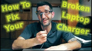 DIY How to fix a broken laptop charger cable full repair [upl. by Gosser]