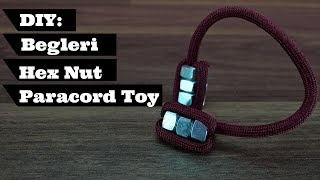 How to Make a Begleri With Hex Nuts DIY  DIY Fidget Toy Begleri [upl. by Ydnih]