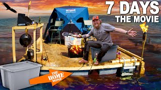 Building a Home Depot Tote Float amp Surviving 7 Days  WaterWorld Survival Challenge The Movie [upl. by Darren]