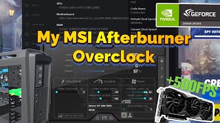 RTX 2080 Super Overclock  Boost FPS   MSI Afterburner [upl. by Anayik]