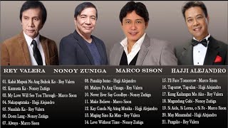 Continuous OPM Tagalog Love Songs Rey Valera Marco Sison Nonoy Zuñiga Hajji Alejandro [upl. by Sallee]