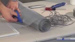 Howto Install Aluminum Window Screen [upl. by Chamkis]