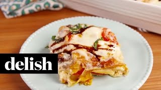 Caprese Chicken Lasagna  Delish [upl. by Gerstein]