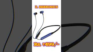 Top 5 wireless earphones under Budget Rs ₹500 tech technology technical techno top5 yt [upl. by Kcirddahc]