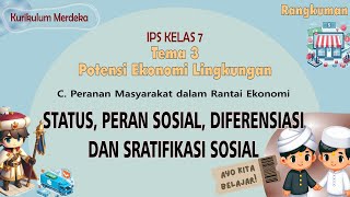 Tema 3 Potensi Ekonomi Lingkungan C2 Status Peran Sosial Diferensiasi dan Stratifiksi Sosial [upl. by Harrak]