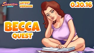 Becca Complete Quest Full Walkthrough  Summertime Saga 02016 Latest Version [upl. by Aisak]