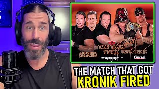 Stevie Richards on Kronik Getting FIRED After Wrestling Undertaker amp Kane WWF UNFORGIVEN 2001 [upl. by Nowujalo444]