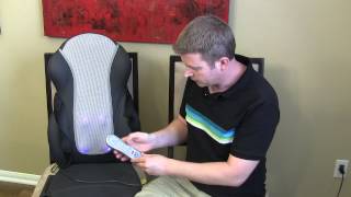 Homedics Shiatsu Back Massager  Massaging Cushion Seat  Review and Demo [upl. by Anayhd108]