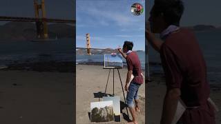 How the Golden Gate Bridge getting Red 😱 ZachKing shortvideo facts magic fyp viralshorts [upl. by Yl]