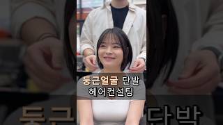 삼각김밥머리 헤어컨설팅쇼츠 미용 haircut hair shorts 단발좌 [upl. by Tjader]