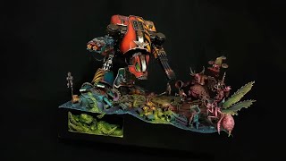 Warhound Titan  Warhammer 40000 Diorama [upl. by Lamaaj]