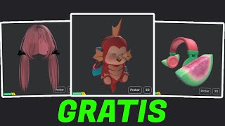 ¡RAPIDO MOCHILA EMI AURICULARES SANDIA Y PELO ROSA GRATIS 😱 ROBLOX roblox gratis parati [upl. by Aires]