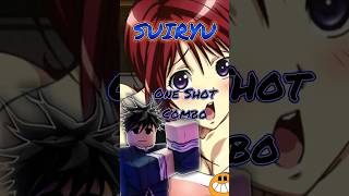 SUIRYU ONE SHOT COMBO roblox thestrongestbattlegrounds suiryu [upl. by Ailices]