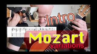 Mozart Variations op 9 by Fernando Sor  Introduction [upl. by Aerdnaeel]