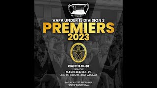 VAFA Holmesglen Under 19 Division 3 Mens 2023 Grand Final  Marcelin OC vs Old Ivanhoe Grammarians [upl. by Hana]