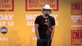 Brad Paisley  2013 CMA Festival  Interview [upl. by Kreiner215]