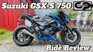 SUZUKI GSXS750 FULL RIDE REVIEW  CAPTAINPAUL [upl. by Venuti]