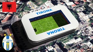 Stadiumi ri i Tiranes Tirana New Stadium Future Stadiums in Albania [upl. by Gnos]