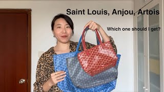 Goyard Tote indepth comparison Saint Louis vs Anjou vs Artois Size Construction Price Modshot [upl. by Danny]