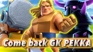 Come back Golden Knight PEKKA BRIDGE SPAM💪Clash Royale [upl. by Corty940]