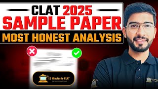 CLAT 2025 Sample Paper  Most Honest Analysis I CLAT I Keshav Malpani [upl. by Azpurua406]