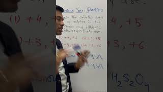 Oxidation states of Dithionous acid and Dithionic acid shorts objectivechemistry csirnet [upl. by Yevrah]