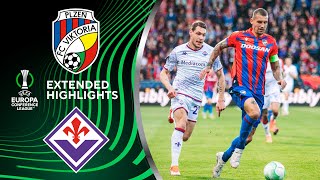 Viktoria Plzeň vs Fiorentina Extended Highlights  UECL QuarterFinals 1st Leg  CBS Sports Golazo [upl. by Gilges]