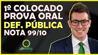 Prova Oral Defensoria PúblicaMG  João Otávio Marteletto Nota 99100  Parte 1 [upl. by Blondelle140]