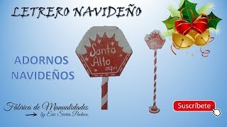 8 ADORNOS NAVIDEÑOS CON MATERIAL RECICLADO LETRERO LUMINOSO [upl. by Eulalee]