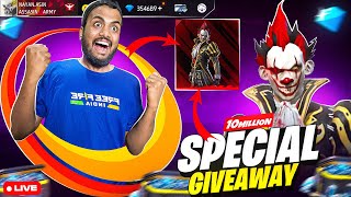 12M Special Giveaway Custom Live Reaction  Garena Free Fire India Live [upl. by Mcgee]