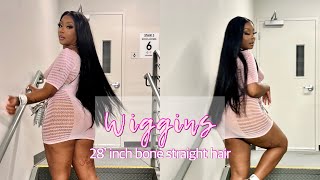 28 INCH GODDESS HD TRANSPARENT LACE WIG  WIGGINS HAIR 💗 [upl. by Eanahc]