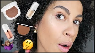 MARC JACOBS OMEGA BRONZER SHOWDOWN  SWATCHES  DEMO  kinkysweat [upl. by Ianaj]