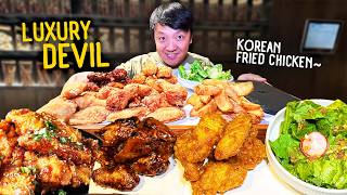 LUXURY quotPradaquot Korean Fried Chicken amp DEVIL Fried Chicken  BEST Korean Fried Chicken Chain in Seoul [upl. by Samford]