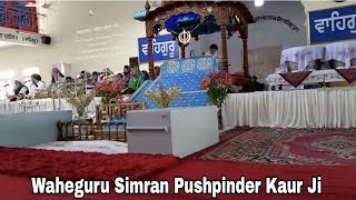 Dodra Simran Bibi Pushpinder Kaur ji  Waheguru Simran [upl. by Bobseine]