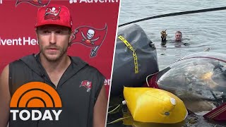 Buccaneers QB Blaine Gabbert Helps In Helicopter Crash Rescue [upl. by Konstantine534]