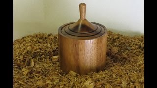 Wood Turning  A Dreidel Box [upl. by Sevart975]