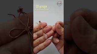 Wire earrings making for beginners  Simple cross earring handmade diy craft shortsvideo [upl. by Maurer]